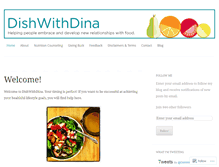 Tablet Screenshot of dishwithdina.com